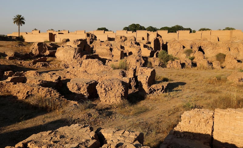 General view of the ancient city of Babylon near Hilla, Iraq.  Reuters