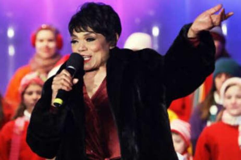 Eartha Kitt performs on Dec 7 2006 at the opening ceremony of the Christmas Pageant of Peace at the Ellipse in Washington, DC.