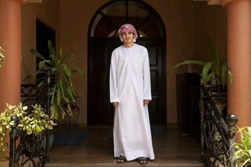 At 17, Mohammed Abdulla Mohammed led 19 fellow pupils on a special venture at Omar Bin Khattab Model School for Boys in Dubai. Jaime Puebla / The National
