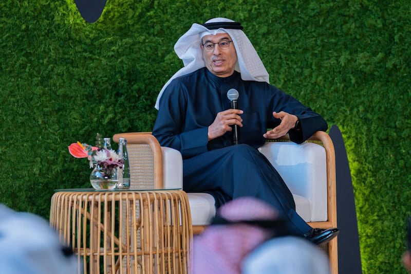 Mohamed Alabbar said the new design has been approved and construction has started on the tower, which will not be as tall as the Burj Khalifa. Photo: Sharjah Entrepreneurship Festival