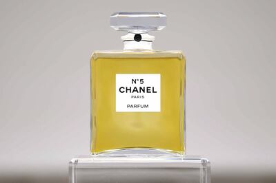 A bottle of Chanel No 5 perfume, originally created by perfumer Ernest Beaux for Gabrielle 'Coco' Chanel. Reuters