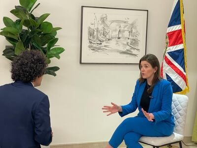 Michelle Donelan, the UK's Secretary of State for Science, Technology and Innovation, said the world needs to act with speed when it comes to artificial intelligence. Photo: British Embassy UAE 