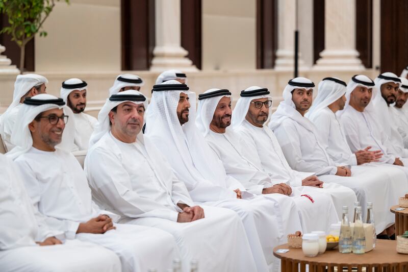 Following proceedings during the iftar reception. Abdulla Al Bedwawi / UAE Presidential Court