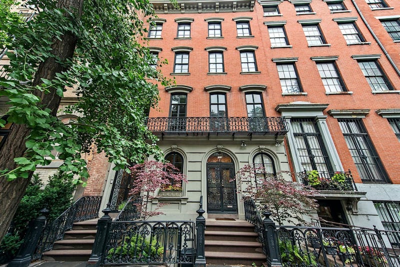 The facade of 123, East 10th Street, Manhattan, New York