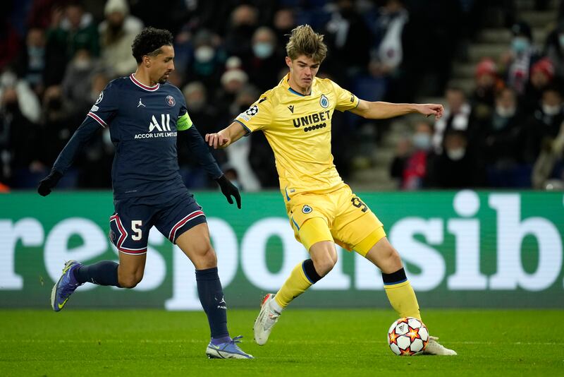 Marquinhos - 7, Was authoritative in his play and even made a good knockdown in the opposition box that wasn’t capitalised on. Helped Hakimi defensively at times. Clashed heads with Hans Vanaken towards the end. AP
