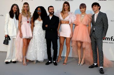 Giambattista Valli debuts his collection for H&M at Cannes. Reuters 