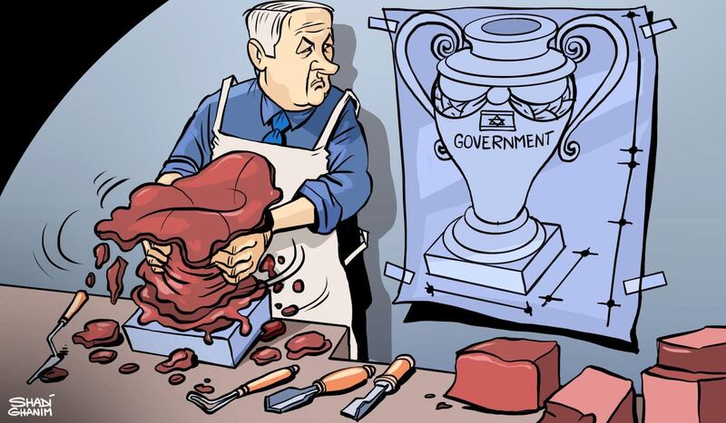 Our cartoonist's take on Benjamin Netanyahu's inability to form a new government in Israel