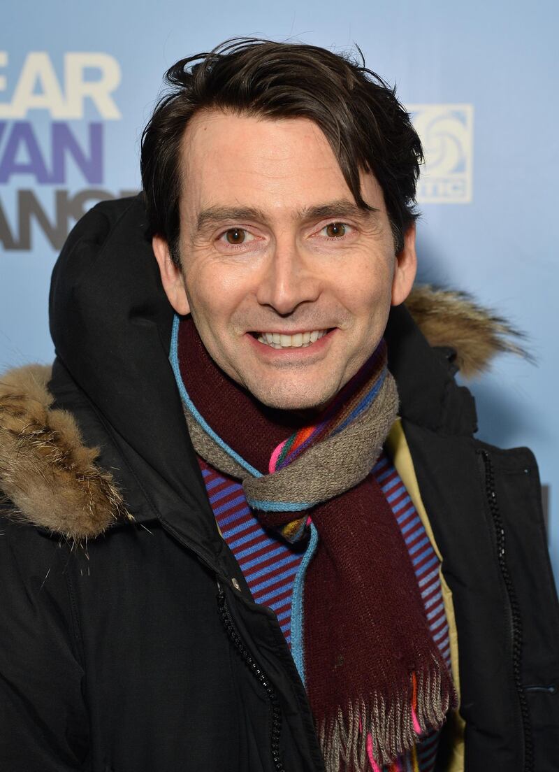 LONDON, ENGLAND - NOVEMBER 19:   David Tennant attends the "Dear Evan Hansen" opening night at the Noel Coward Theatre on November 19, 2019 in London, England. (Photo by Jeff Spicer/Getty Images)
