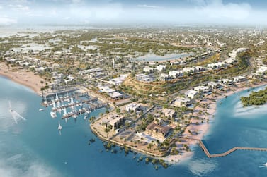The Dh5 billion mega project aims to transform the currently undeveloped Jubail Island into new mixed-use communities. Courtesy Jubail Island