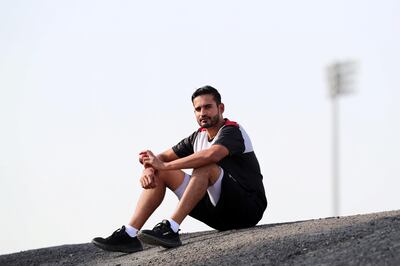 Dubai, United Arab Emirates - Reporter: Paul Radley: Sport. Mohammed Ayaz made his debut for UAE in February, three years after suffering an injury when it first looked as though he'd get in the team. Now the coronavirus has stopped his second crack and cementing a place in the team. Thursday, May 21st, 2020. Dubai. Chris Whiteoak / The National