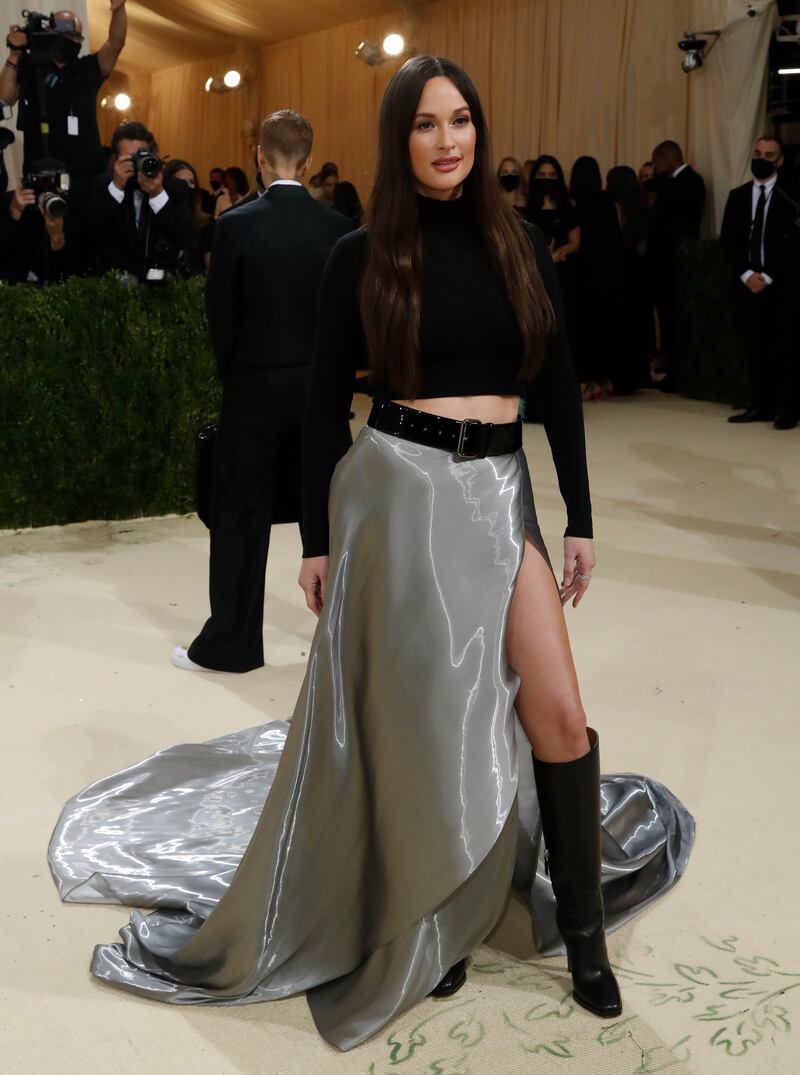 Kacey Musgraves, in Ralph Lauren, attends the 2021 Met Gala. Reuters