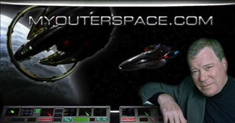 Myouterspace.com is William Shatner's web venture aimed at fans of science fiction and fantasy.
