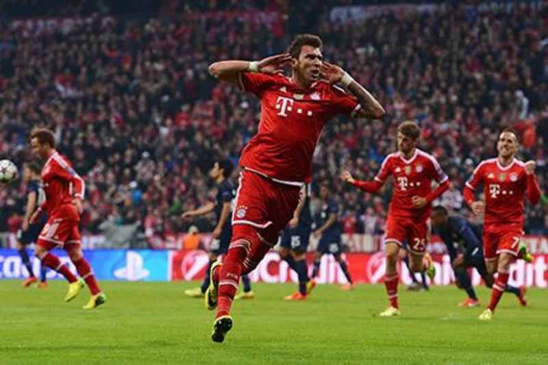 Mario Mandzukic scored 22 goals in all competitions for Bayern Munich. Lars Baron / Bongarts / Getty Images