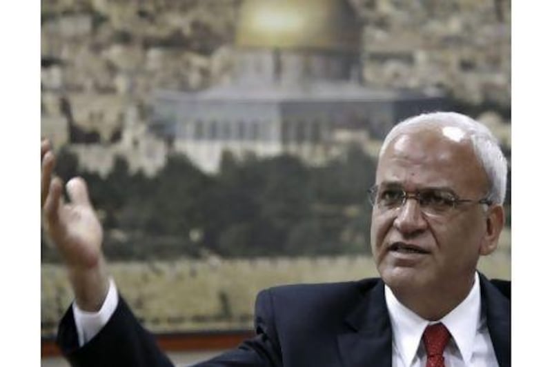 Saeb Erakat, the chief Palestinian negotiator, who has resigned oapparently after an investigation commission found him responsible for documents on the Middle East peace process being leaked to the broadcaster Al Jazeera.