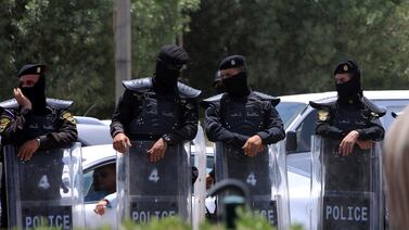 Iraqi police in Baghdad. EPA