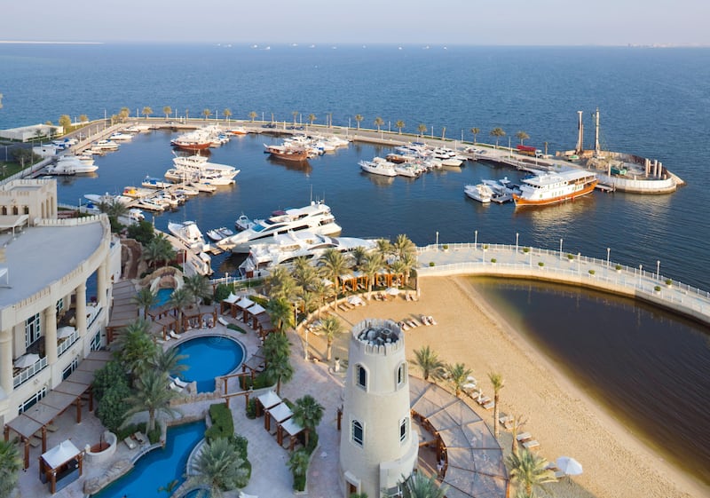 B63EWY marina and Four Seasons Hotel, Doha, Qatar