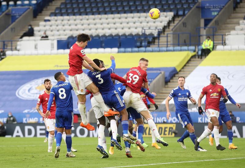 Harry Maguire - 6: Like rest of defence, uneasy in first half. Got forward for set pieces in second but United’s defence was fantastic recovering as Leicester countered. Reuters