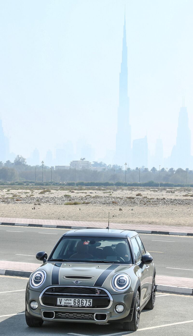 The 2019 Mini in five-door form in Dubai. Mini