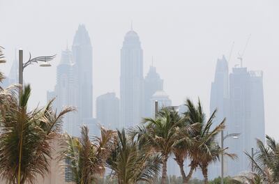 Dubai and Abu Dhabi typically get two blasts of high humidity, in June and September - dubbed 'Sweat-tember' by residents. Pawan Singh / The National