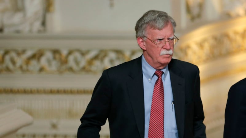 National Security Advisor John Bolton arrives to attend a joint press conference held by U.S. President Donald Trump and Japan's Prime Minister Shinzo Abe at Trump's Mar-a-Lago estate in Palm Beach, Florida, U.S., April 18, 2018. REUTERS/Joe Skipper