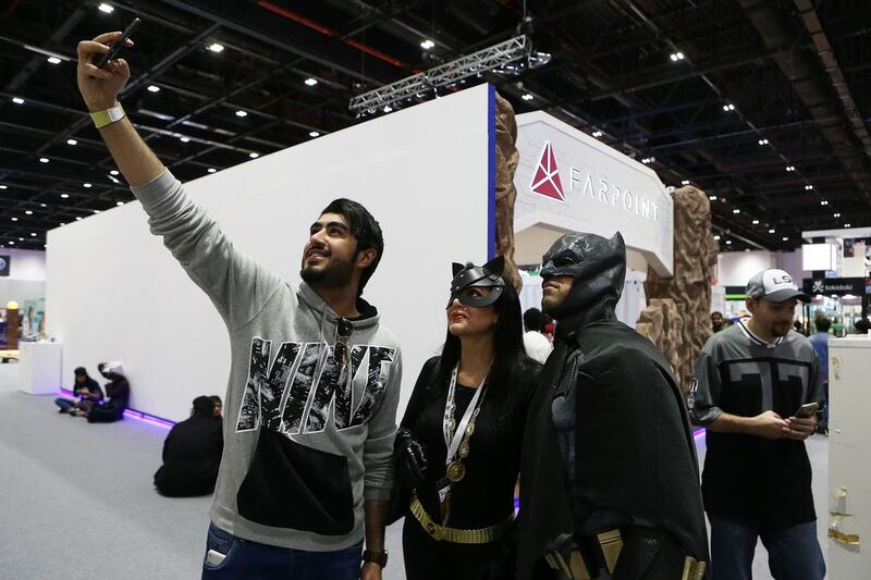 Gaming may have overtaken comics in the popularity stakes of the young at heart – but it is the much-loved characters who remain central to the annual festival’s runaway success.  Pawan Singh / The National