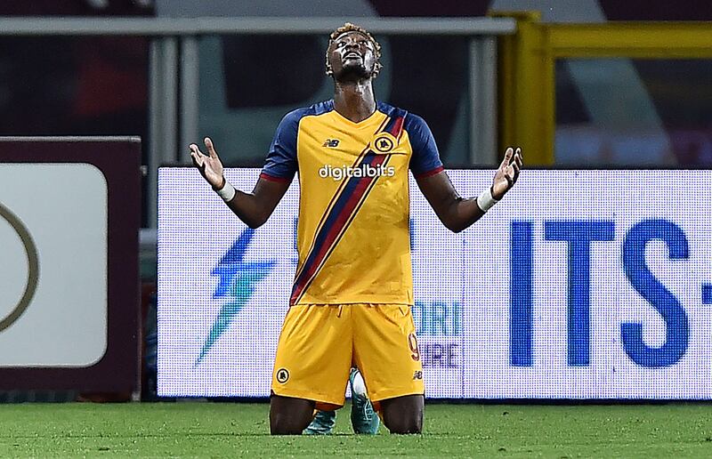 =16) Tammy Abraham (AS Roma) 13 goals in 27 games. Minutes per goal: 167.