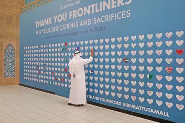 The tribute board at Ibn Battuta was filled within half a day. Dubai Media Office