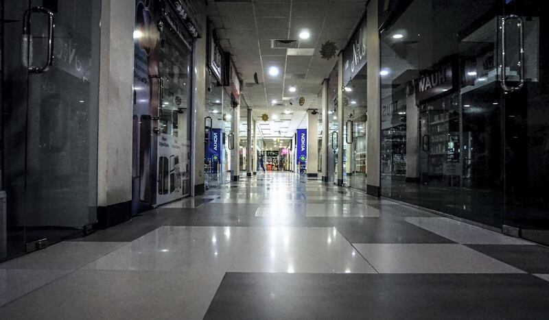 An empty shopping centre in central Colombo, Sri Lanka, April 22, 2019. Jack Moore / The National. 