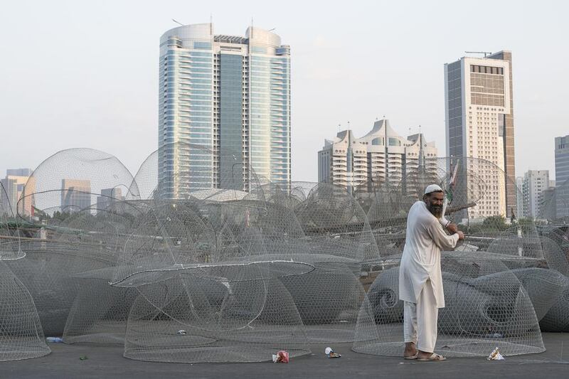 Fishermen at Mina Zayed port say they spend about four days out of every two weeks at sea. Mona Al Marzooqi / The National