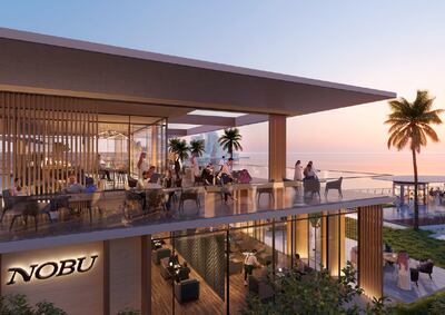 A rendering of Nobu on Saadiyat Island. Photo: Aldar