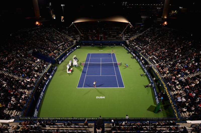 The Dubai Duty Free Tennis Stadium was packed for the 2019 final. Getty