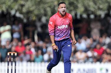 Paras Khadka resigned as Nepal captain and is now playing in the Abu Dhabi T10. Chris Whiteoak / The National
