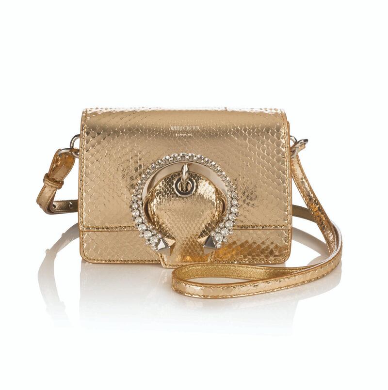 Shoulder bag with a crescent moon buckle from Jimmy Choo