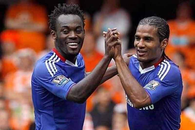 Florent Malouda, right, and Michael Essien, two signings that cost Chelsea several millions of pounds, have shown return on their investment with Premier League winners' medals.