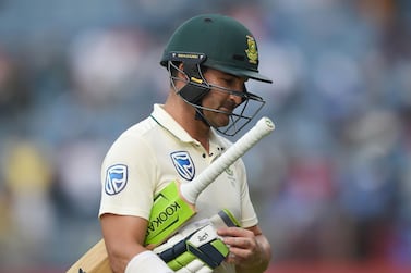 South Africa's Dean Elgar was part of a Proteas team beaten by an innings and 137 runs in the second Test at Pune. AFP