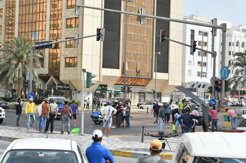 Shooting at a busy intersection in Abu Dhabi. Courtesy of twofour54