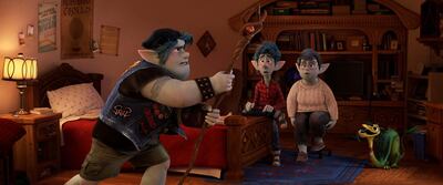 CONJURING DAD – In Disney and Pixar’s “Onward,” mom Laurel Lightfoot (voiced by Julia Louis-Dreyfus) presents her sons Ian and Barley (voiced by Tom Holland and Chris Pratt) with a special gift from their late father on Ian’s 16th birthday. But when an accompanying spell meant to magically conjure their dad for one day goes awry, they embark on a quest fraught with some of the most unexpected obstacles. Directed by Dan Scanlon and produced by Kori Rae, “Onward” opens in U.S. theaters on March 6, 2020.  © 2019 Disney/Pixar. All Rights Reserved.