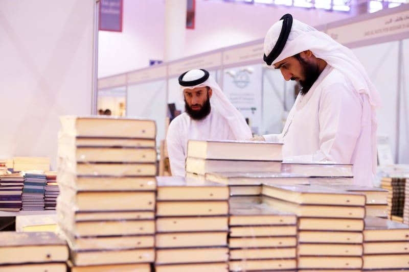 The first day of the Sharjah International Book Fair, at Expo Centre. Pawan Singh / The National   