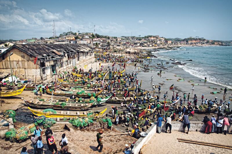 Cape Coast Beach, West Africa. Photo: Courtesy of Sandra Piesik