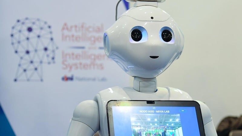 Nearly 77 per cent of UAE respondents prefer to talk to a robot over their manager about stress at work. AFP