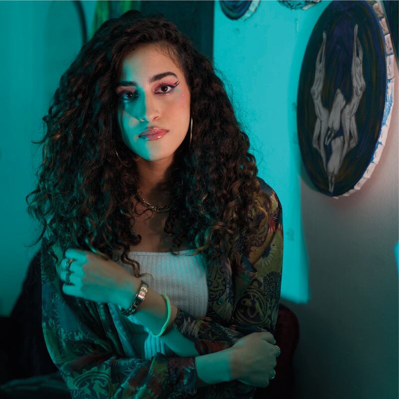 Egyptian singer Donia Wael, who hopes to challenge stereotypes by being a female rap and hip-hop singer, takes part in the concert. Photo: Arab Fund for Arts and Culture