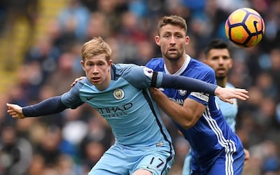 Kevin de Bruyne, left, was let go by Chelsea after two season before eventually finding his way to Manchester City. AFP