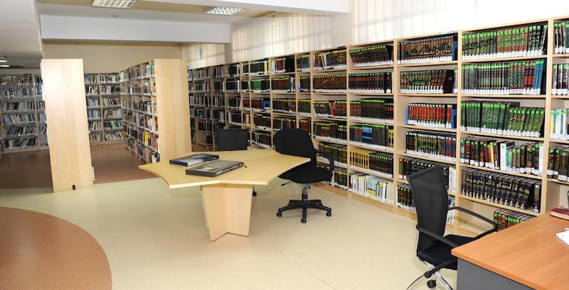 The library at Al Wathba.