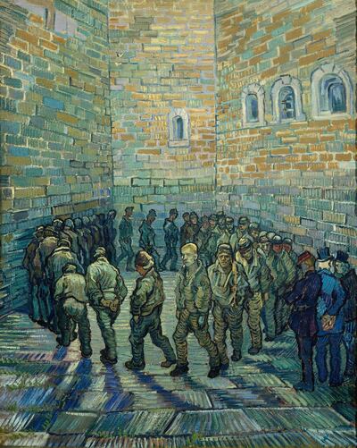 Vincent van Gogh (1853 – 1890) The Prison Courtyard 1890 Oil paint on canvas 800 x 640 mm © The Pushkin State Museum of Fine Arts, Moscow 

Gogh, Vincent van (1853-1890): Prisoners Exercising (Taking the Air in a Prison Yard). Moscow, Pushkin Museum*** Permission for usage must be provided in writing from Scala. ***