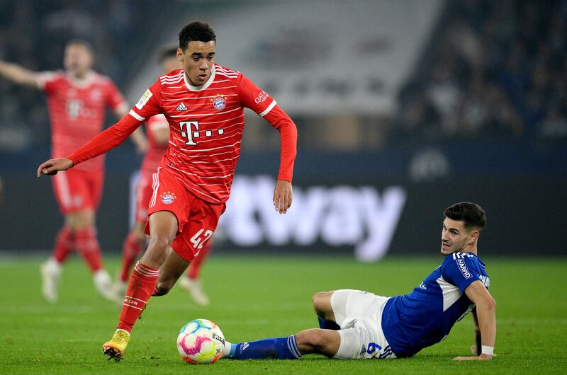 Jamal Musiala earns £85,000 a week at Bayern Munich. Getty