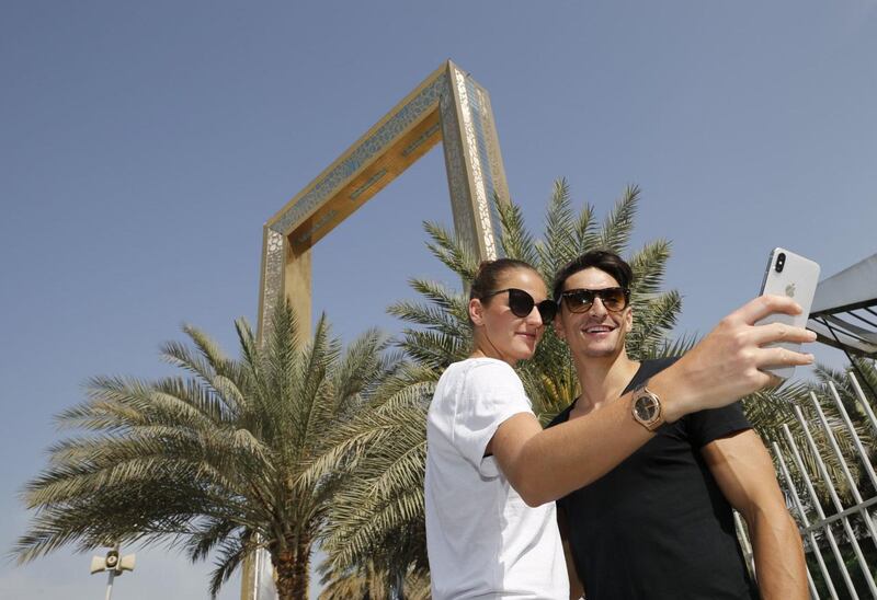 Karolina Pliskova with fiance Michal Hrdlicka. Courtesy Dubai Duty Free Tennis Championships