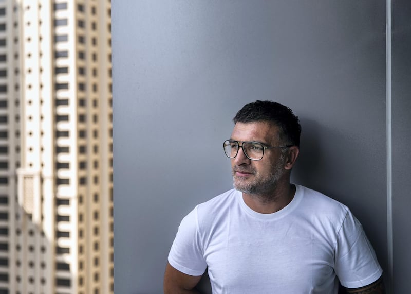 DUBAI, UNITED ARAB EMIRATES. 24 FEBRUARY 2020. 
John Sanei, author, at his residence in Dubai.
(Photo: Reem Mohammed/The National)

Reporter:
Section: