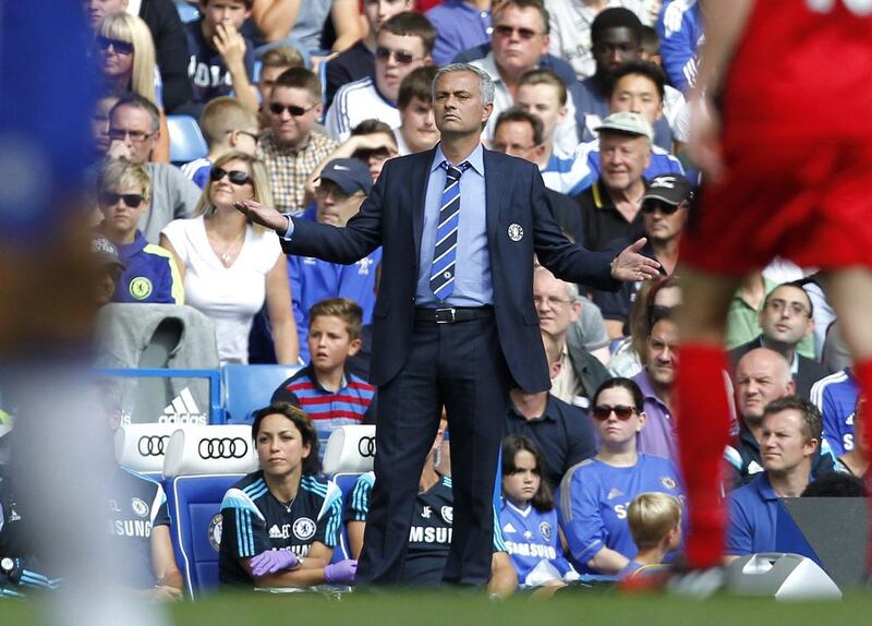Jose Mourinho has overseen consecutive wins for Chelsea in the Premier League. Ian Kington / AFP