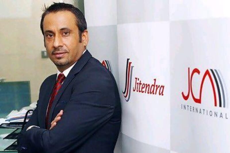 Jitendra Gianchandani, the chairman and managing partner of Jitendra Consulting Group, advises start-ups. Satish Kumar / The National