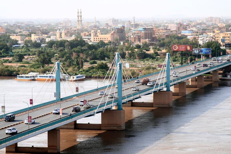 One of Khartoum's Nile bridges that has reopened to traffic. Photo: EPA